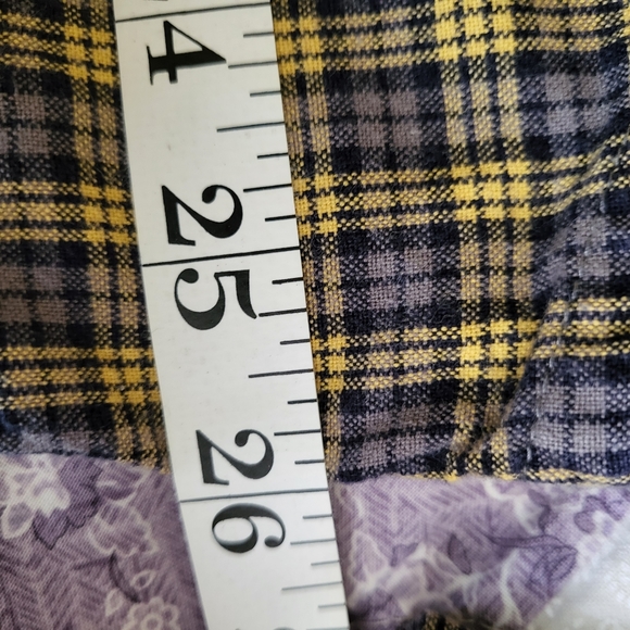 Ralph Lauren Jeans Co. Mens Shirt Yellow/Blue Plaid Button DownVintageSize Large - Picture 5 of 6